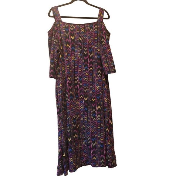 Catherines Open Shouldered Dress Woman Plus Size 2x - Picture 2 of 2